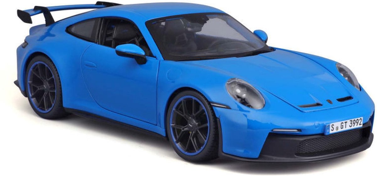 Porsche 911 GT3 2022 (Blauw) (24 cm) 1/18 Maisto [Modelauto - Schaalmodel - Miniatuurauto]